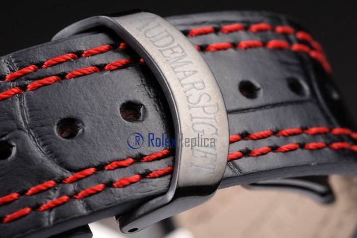 audemars piguet replica chrono offshore singapore GP2008 black strip leather imitazione copia - immagine 6