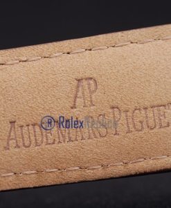 Alternative view of audemars piguet replica chrono ceramichon strip leather brown imitazione copia