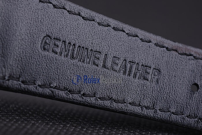 audemars piguet replica royal oak jumb rose gold black dial strip leather imitazione copia - immagine 7