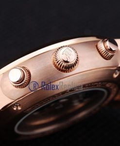 Alternative view of audemars piguet replica chrono tourbillon rose gold strip leather imitazione copia