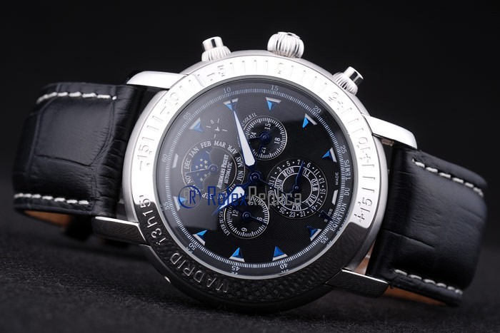 audemars piguet replica chrono president of the USA strip leather imitazione copia - immagine 7