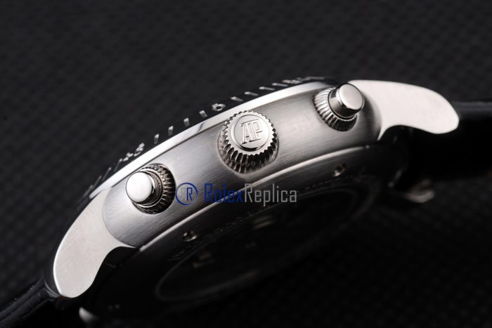 audemars piguet replica chrono president of the USA strip leather imitazione copia - immagine 2