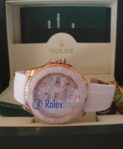 rolex replica yacht master I strip rubber-b by max rose gold orologio replica