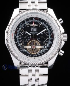 Alternative view of Breitling replica chrono acciaio navitimer tourbillon black dial imitazione copia
