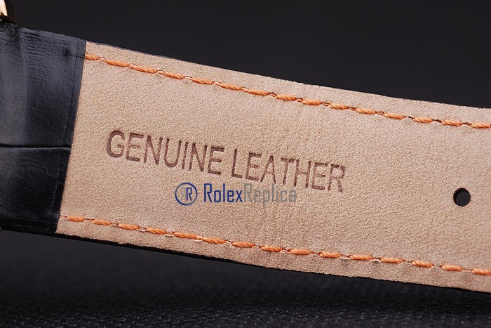 audemars piguet replica chrono tourbillon rose gold black strip leather imitazione copia - immagine 8