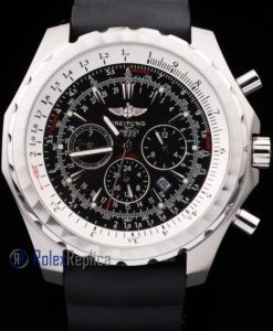 Alternative view of Breitling replica chrono navitimer strip rubber black dial imitazione copia