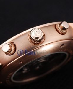 Alternative view of audemars piguet replica chrono tourbillon rose gold black strip leather imitazione copia