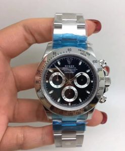 Alternative view of rolex replica daytona crono classic black dial orologio replica copia imitazione
