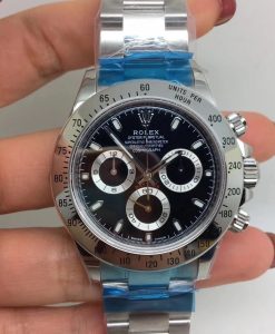 rolex replica daytona crono classic black dial orologio replica copia imitazione