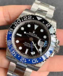 Alternative view of rolex replica GMT master II nero blue BLNR ceramica orologio replica