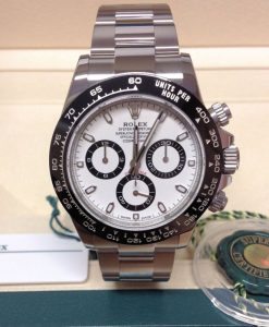 Rolex replica daytona 116500LN crono ceramichon white dial