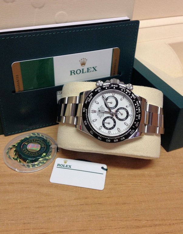 Rolex replica daytona 116500LN crono ceramichon white dial - immagine 6