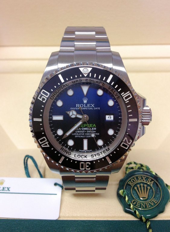 rolex replica deepsea seadweller ceramica dial blue orologio replica - immagine 2