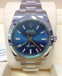 rolex replica milgauss blu orologio replica copia lusso imitazione