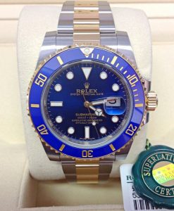 rolex replica submariner acciaio oro blue dial orologio replica copia imitazione