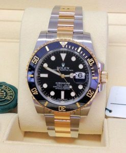 rolex replica submariner acciaio oro black dial orologio replica copia imitazione
