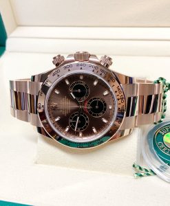 Alternative view of Rolex replica daytona 116505 rose gold choco dial