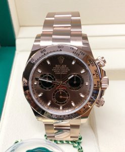 Rolex replica daytona 116505 rose gold choco dial