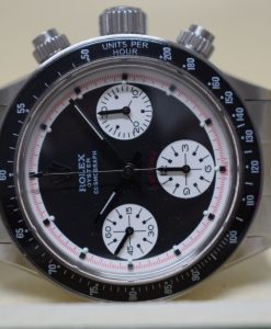 Alternative view of rolex replica daytona paulnewman 6245 black dial vintage orologio replica copia