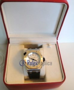 Alternative view of audemars piguet replica diver royal oak offshore white dial imitazione copia