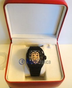 richard mille replica skull nano ceramic pvd pro-hunter skeletron strip rubber-b