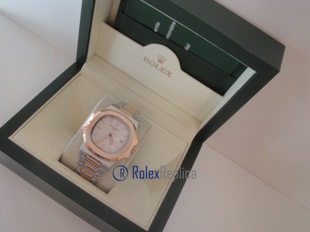patek philippe replica nautilus skeletron acciaio rose gold orologio imitazione - immagine 2