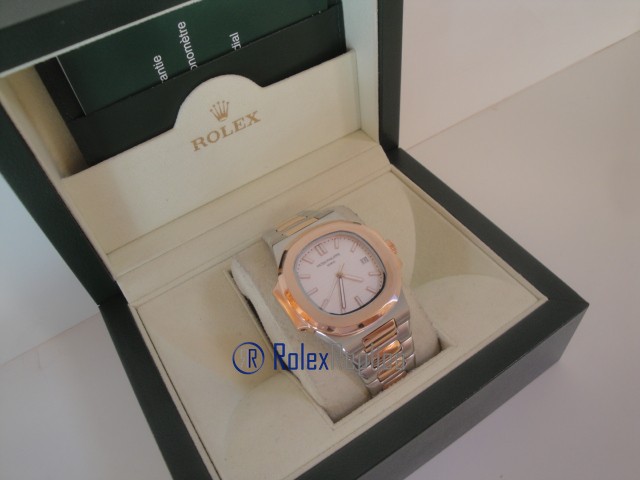 patek philippe replica nautilus skeletron acciaio rose gold orologio imitazione - immagine 3
