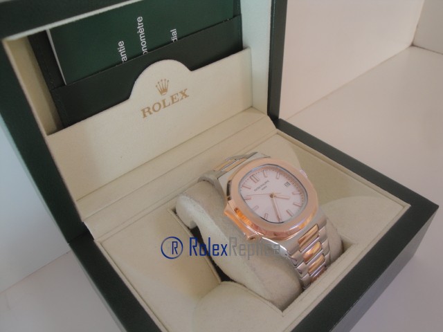 patek philippe replica nautilus skeletron acciaio rose gold orologio imitazione - immagine 4