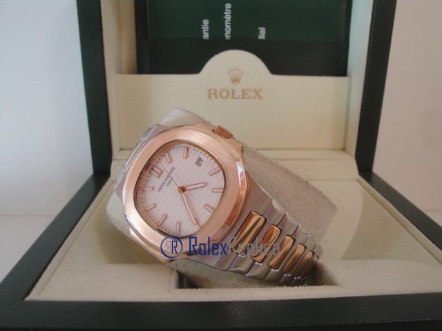patek philippe replica nautilus skeletron acciaio rose gold orologio imitazione - immagine 5