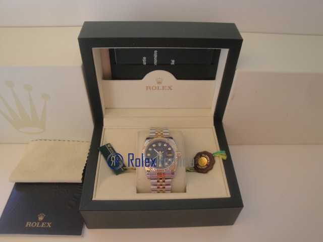 rolex replica datejust acciaio oro black centenario orologio imitazione - immagine 2