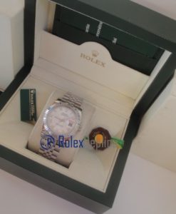 Alternative view of rolex replica datejust madreperla roman orologio imitazione