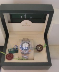 Alternative view of rolex replica datejust oyster bicolor black orologio imitazione