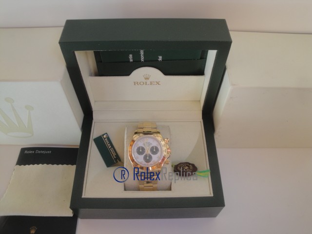 rolex replica daytona crono oro giallo panda orologio replica copia imitazione - immagine 2