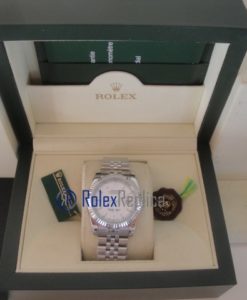 Alternative view of rolex replica datejust white barrette orologio imitazione
