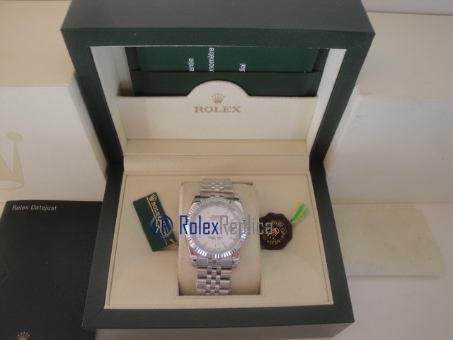 rolex replica datejust white barrette orologio imitazione - immagine 2