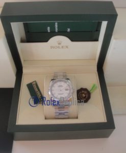 Alternative view of rolex replica datejust white barrette oyster orologio imitazione