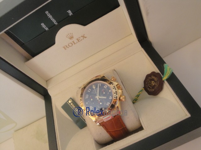 rolex replica daytona oro sport pelle orologio replica copia imitazione - immagine 11