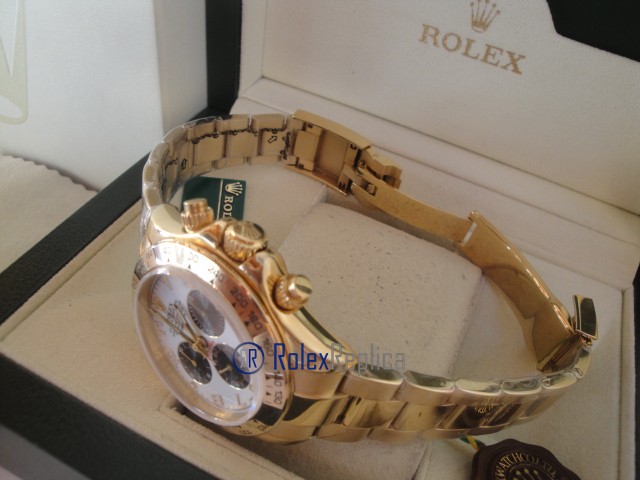 rolex replica daytona crono oro giallo panda orologio replica copia imitazione - immagine 13