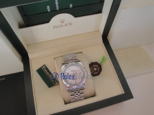rolex replica datejust white barrette orologio imitazione - immagine 3