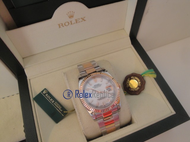 rolex replica datejust acciaio oro madreperla oyster orologio imitazione - immagine 4