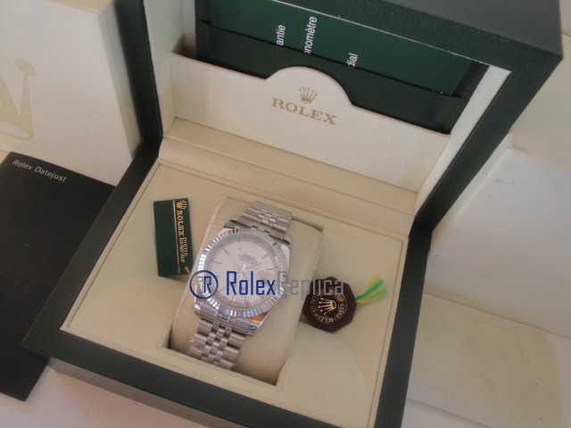 rolex replica datejust white barrette orologio imitazione - immagine 4