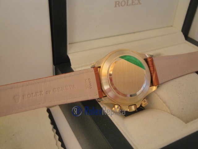 rolex replica daytona oro sport pelle orologio replica copia imitazione - immagine 5