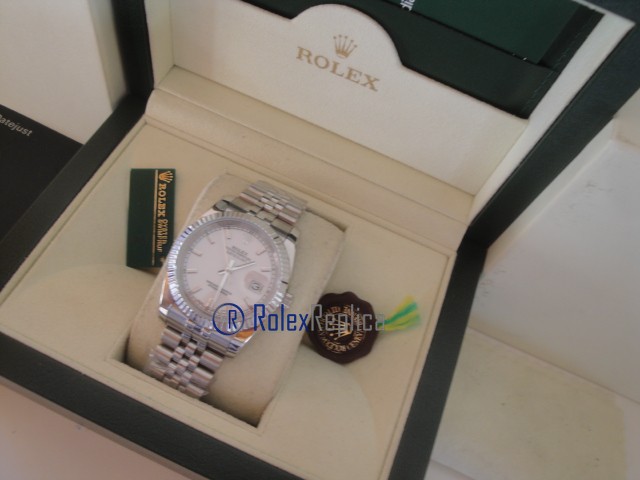 rolex replica datejust white barrette orologio imitazione - immagine 5