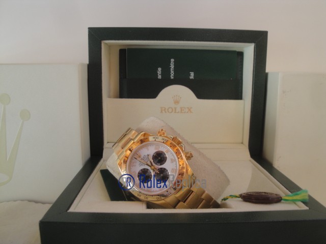 rolex replica daytona crono oro giallo panda orologio replica copia imitazione - immagine 6