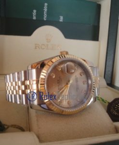 rolex replica datejust acciaio oro argento brillantini orologio imitazione