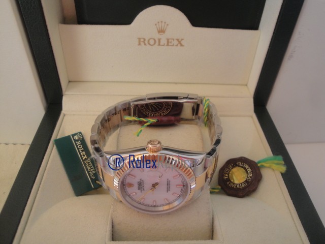 rolex replica datejust acciaio oro madreperla oyster orologio imitazione - immagine 7