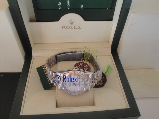 rolex replica datejust white barrette orologio imitazione - immagine 7