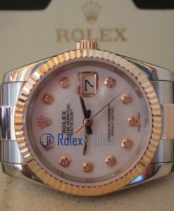 rolex replica datejust acciaio oro madreperla brillantini orologio imitazione