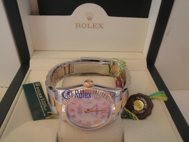 rolex replica datejust acciaio oro argento roman oyster orologio imitazione - immagine 8
