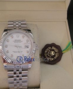 rolex replica datejust white brillantini orologio imitazione